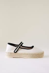 Maeve Mary Jane Espadrille Flats In White