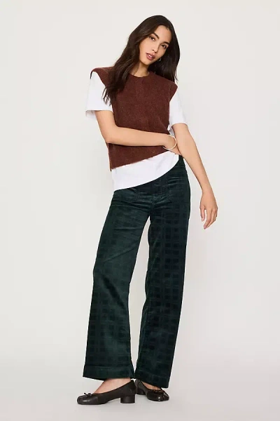 Maeve @merricksart X  Corduroy Lattice Full-length Colette Trousers In Brown