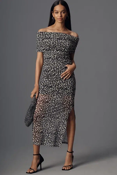 Maeve Mesh Maxi Skirt In Multicolor