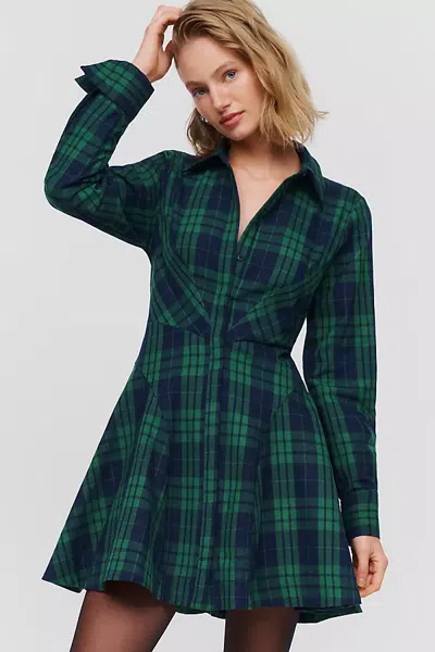 Maeve Mini Shirt Dress In Multi