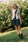 Maeve Mixed-print Vest Top In White