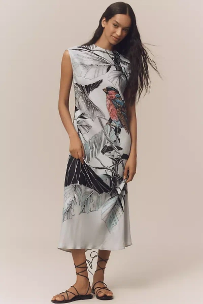 Maeve Mock-neck Midi Slip Dress