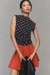Maeve Mock-neck Muscle Tank Top In Multicolor