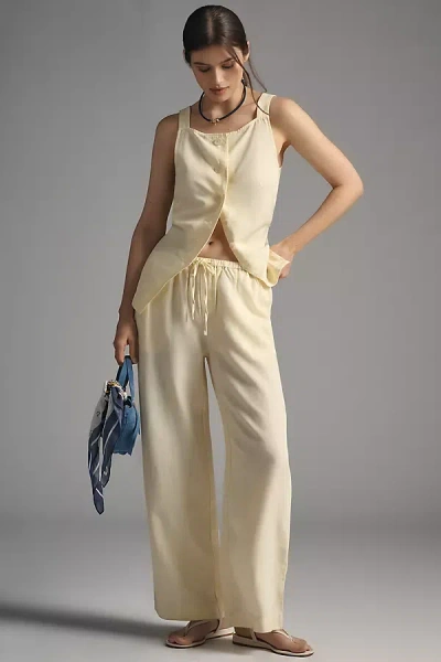 Maeve Modern Marseille Pants In Yellow