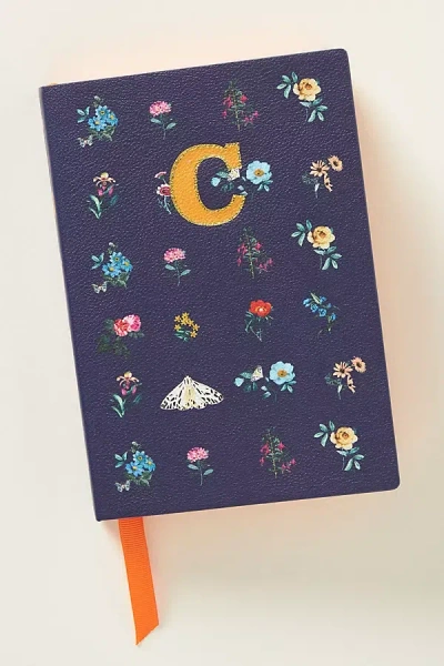 Maeve Monogram Journal In Blue