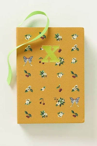 Maeve Monogram Journal In Yellow