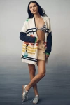 Maeve Nautical Buoy Cardigan Sweater In Multicolor