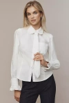 Maeve Necktie Oxford Buttondown Shirt In White