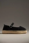Maeve Netted Mary Jane Flats In Black