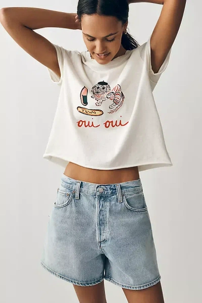 Maeve Nikki Ackerman Caitlin Boxy Tee By  In White