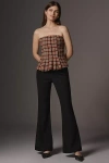 Maeve Off Duty Mid-rise Flare Pants In Brown