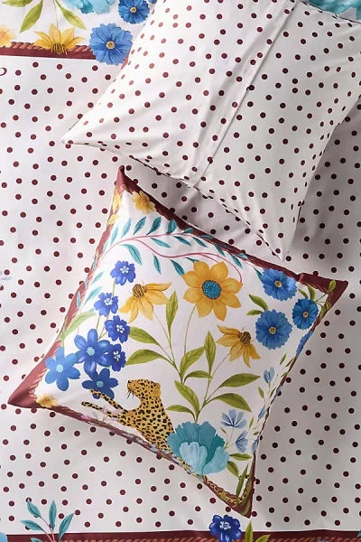 Maeve Organic Cotton Printed Sateen Euro Sham By