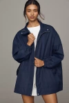 Maeve Oversized Lightweight Jacket In Blue