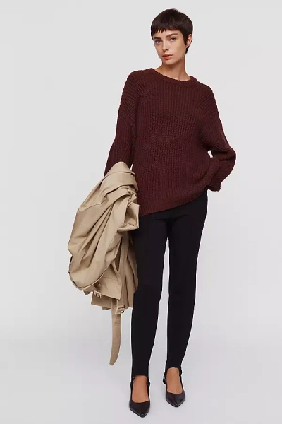 Maeve Oversized Sweater In Brown