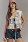 Maeve Patchwork Tie-front Vest Top