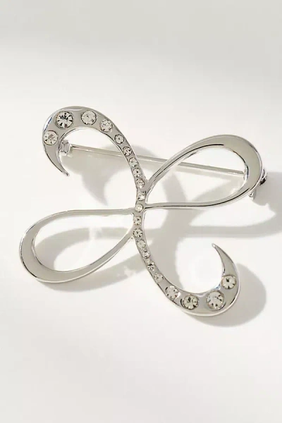 Maeve Pavé Brooch In Brown