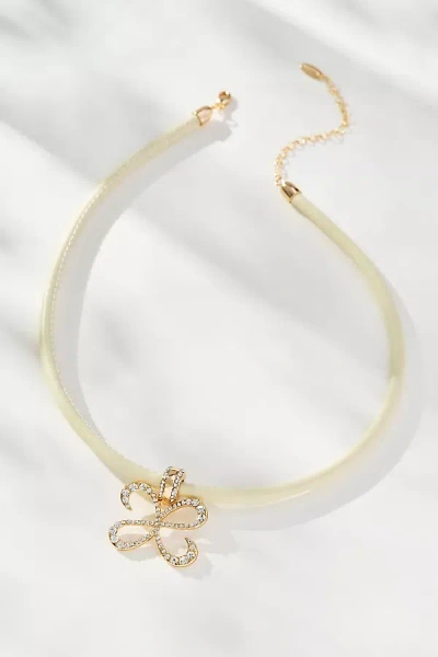 Maeve Pavé Cord Necklace In Gold