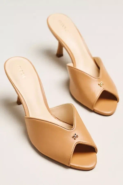Maeve Peep-toe Kitten Heels In Neutral