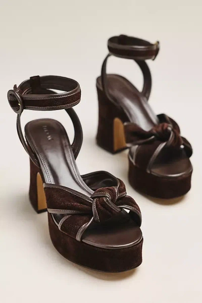 Maeve Platform Knot Heels In Brown