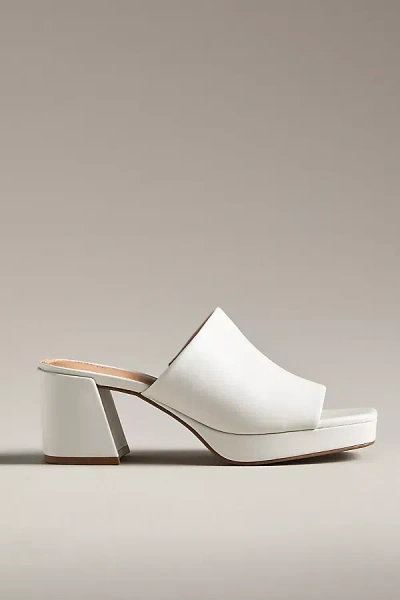 Maeve Platform Mule Heels In White