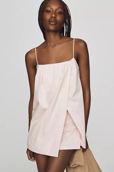 Maeve Pleated Tunic Tank Top In Pink