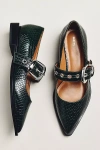 Maeve Pointed-toe Moto Mary Jane Flats In Multi