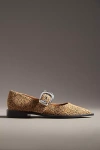 Maeve Pointed-toe Moto Mary Jane Flats In Multicolor