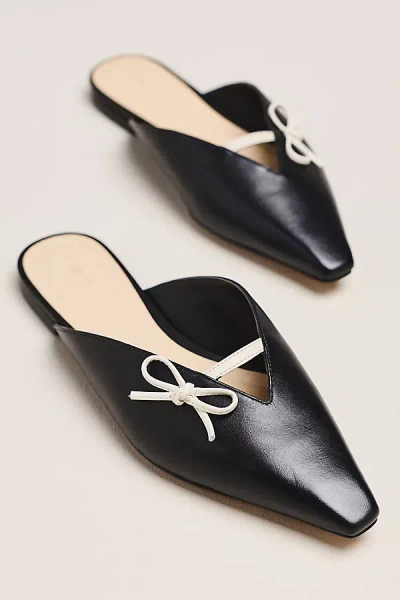 Maeve Pointed Toe Mules In Black