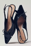 Maeve Pointed-toe Slingback Heels In Black