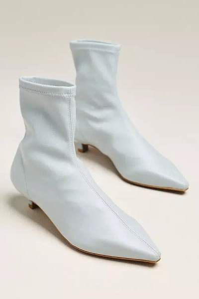 Maeve Pointed-toe Sock Booties In Blue