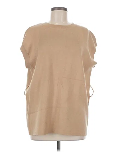Pre-owned Maeve Poncho In Tan