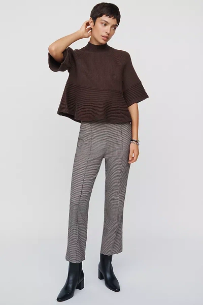 Maeve Poppy Kick Flare Pull On Pants In Multi