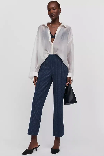 Maeve Poppy Kick-flare Pull-on Pants In Blue