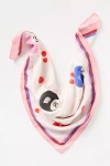 Maeve Printed Bandana Scarf In White
