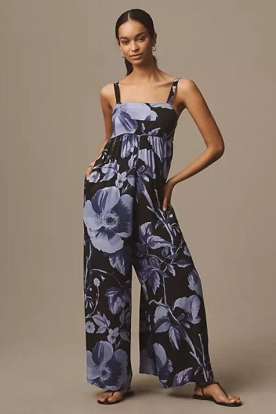 Maeve Printed Bandeau Jumpsuit In Multicolor