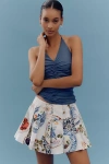 Maeve Printed Pleated Skort