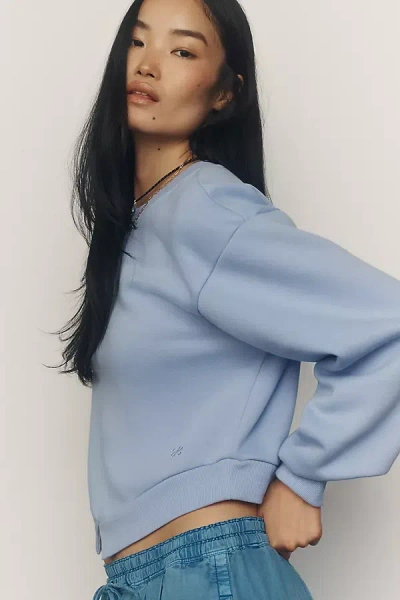 Maeve Private Jetty Crew-neck Sweatshirt In Purple