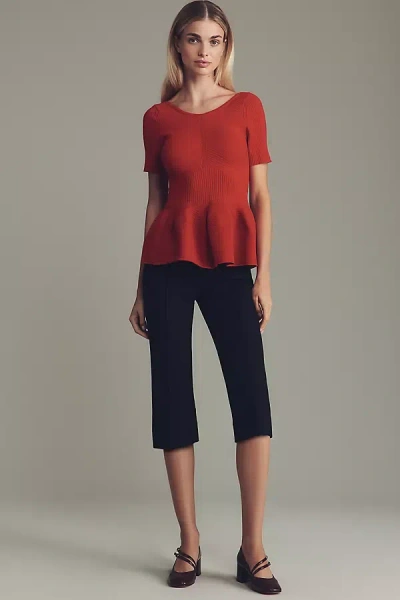 Maeve Pull-on Capri Pants In Black