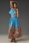 Maeve Pull-on Circle Skirt In Blue