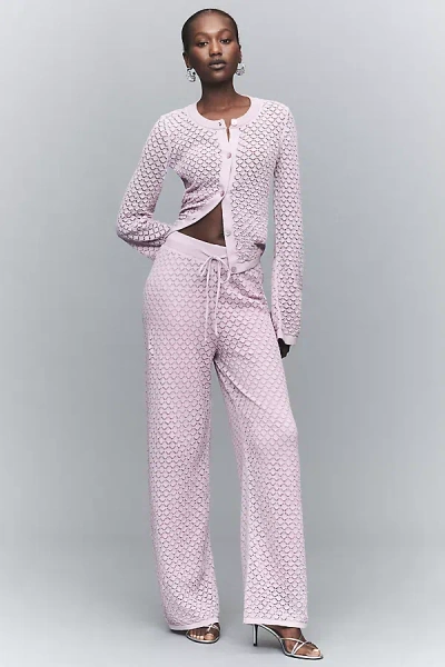 Maeve Pull-on Knit Pants In Pink