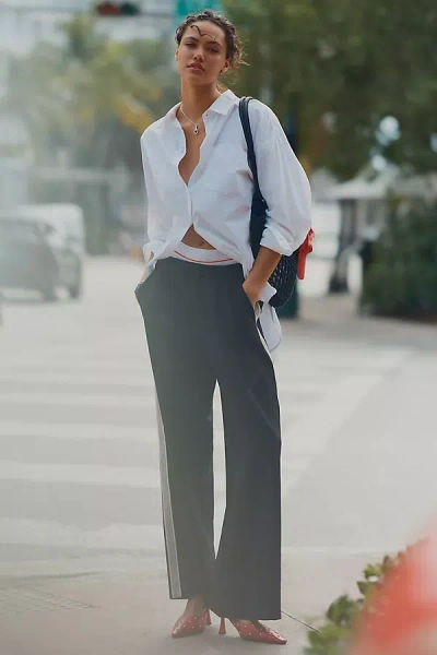 Maeve Pull-on Track Pants In Black