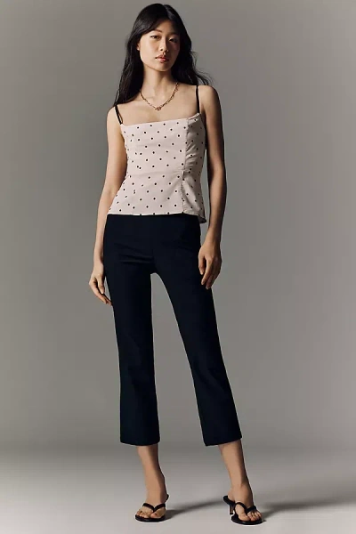 Maeve Pull-on Capri Pants In Black
