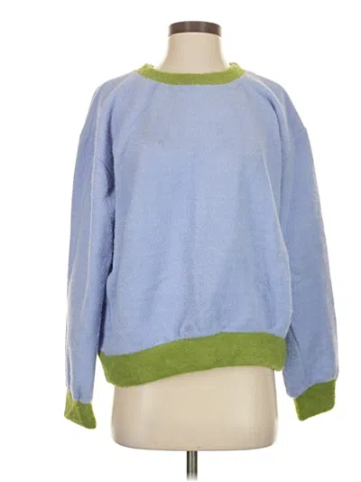 Pre-owned Maeve Pullover Sweater In Blue