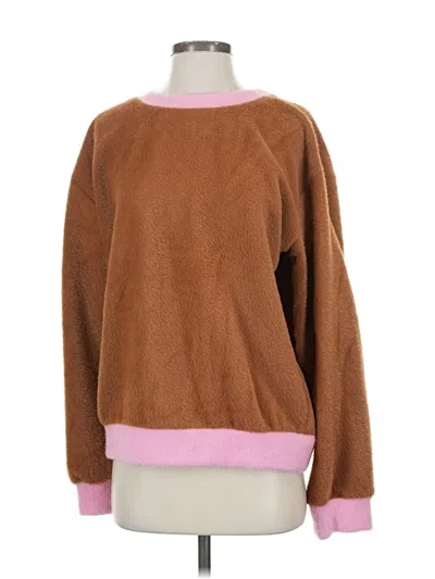 Pre-owned Maeve Pullover Sweater In Brown