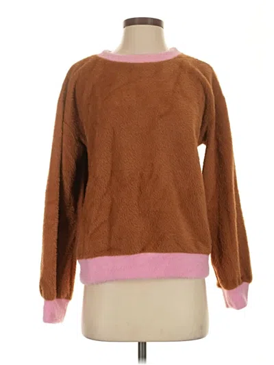 Pre-owned Maeve Pullover Sweater In Brown