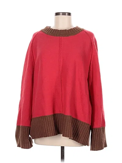 Pre-owned Maeve Pullover Sweater In Red