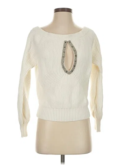 Pre-owned Maeve Pullover Sweater In White