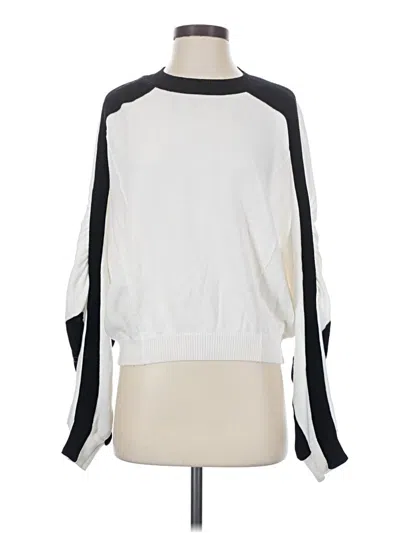 Pre-owned Maeve Pullover Sweater In White