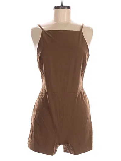Pre-owned Maeve Romper In Brown