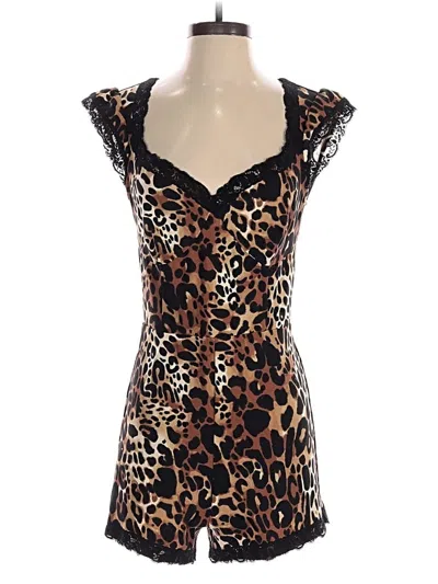 Pre-owned Maeve Romper In Brown